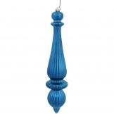 14 inch Matte Turquoise UV Protected Tear Drop Ornament (Set of 2)