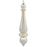 14 inch Shiny Champagne UV Protected Tear Drop Ornament (Set of 2)