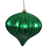 5.7 inch Matte Green UV Protected Onion Ornament (Set of 3)