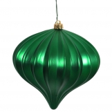 5.7 inch Matte Green UV Protected Onion Ornament (Set of 3)