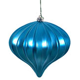 5.7 inch Matte Turquoise UV Protected Onion Ornament (Set of 3)