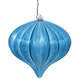 5.7 inch Shiny Turquoise UV Protected Onion Ornament (Set of 3)
