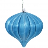 5.7 inch Shiny Turquoise UV Protected Onion Ornament (Set of 3)