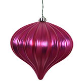 5.7 inch Shiny Wine UV Protected Onion Ornament (Set of 3)