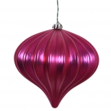 5.7 inch Shiny Wine UV Protected Onion Ornament (Set of 3)