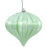 5.7 inch Shiny Celadon UV Protected Onion Ornament (Set of 3)