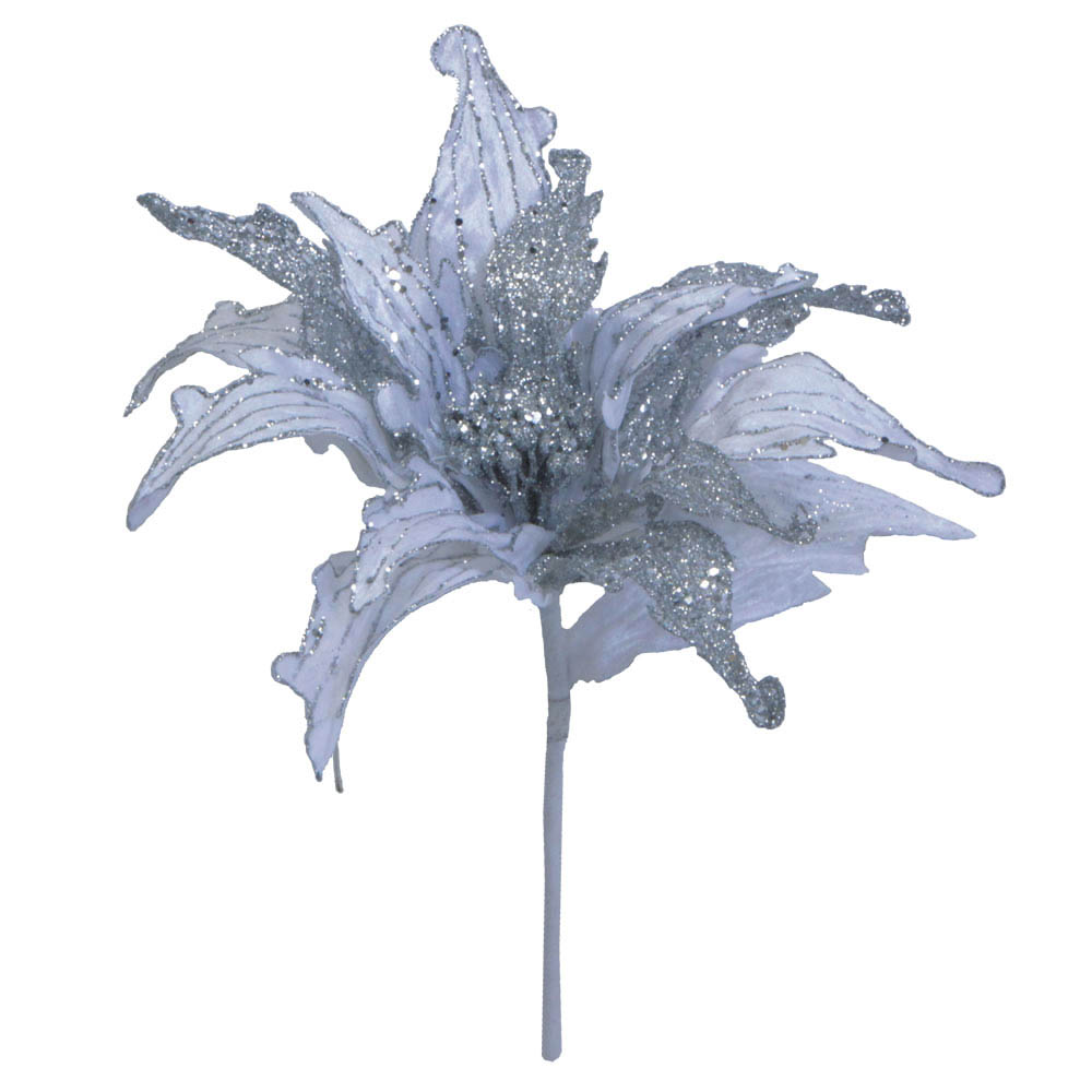 inch Velvet Poinsettia Spray with inch Flower