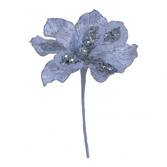 29 inch Velvet Magnolia Pick with 9 inch Flower