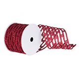 10 Yard Metallic Rectangle Wired Mesh Ribbon