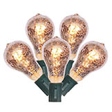 10 foot Outdoor 10LT PS50 E17 Light Strand -12 inch spacing: Gold Lights