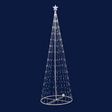 4 foot x 24 inch In/Outdoor LED Light Show Tree: Clear Lights