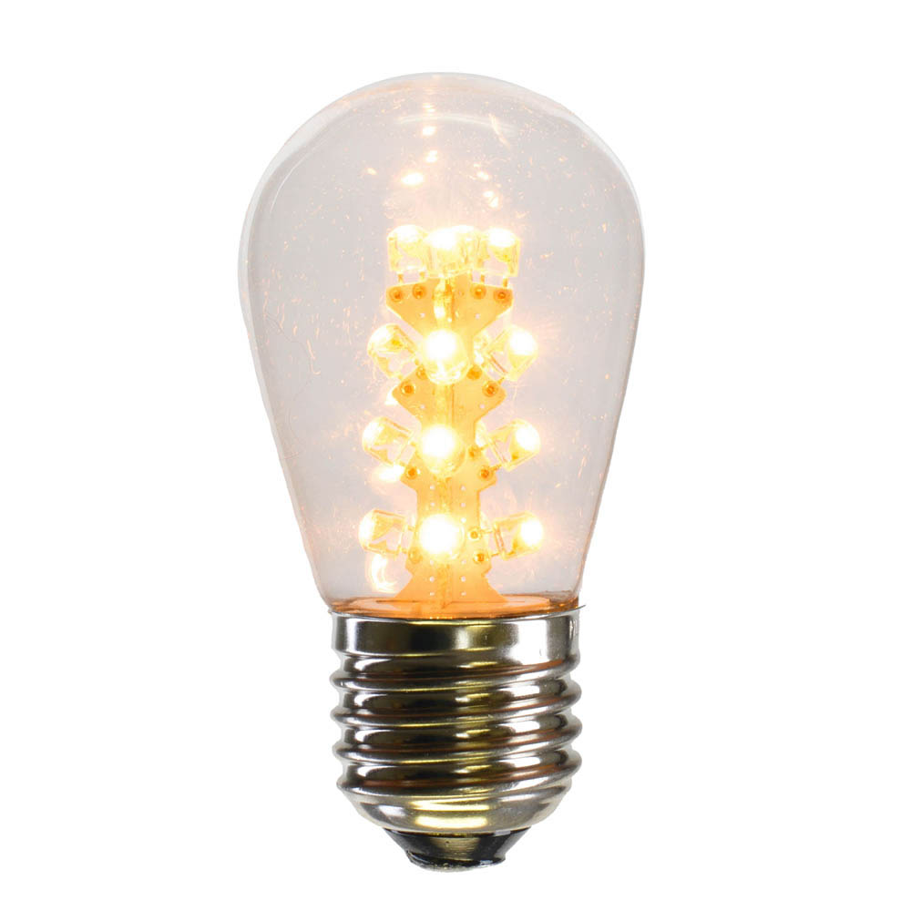 S14 LED Transparent Replacement Bulb w/ E26 Base: 25,000 HRS