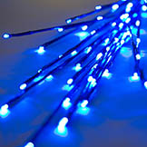 36 inch Outdoor Tall LED Twig Lights - 3 Twigs: Blue Lights
