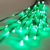 36 inch Outdoor Tall LED Twig Lights - 3 Twigs: Green Lights