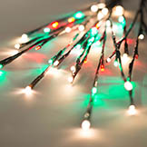 36 inch Outdoor Tall LED Twig Lights - 3 Twigs: Red, Clear, Green LEDs