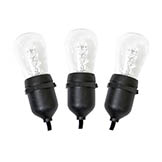 24 foot S14 E26 LED Light Strand - 24 inch spacing: Clear Lights