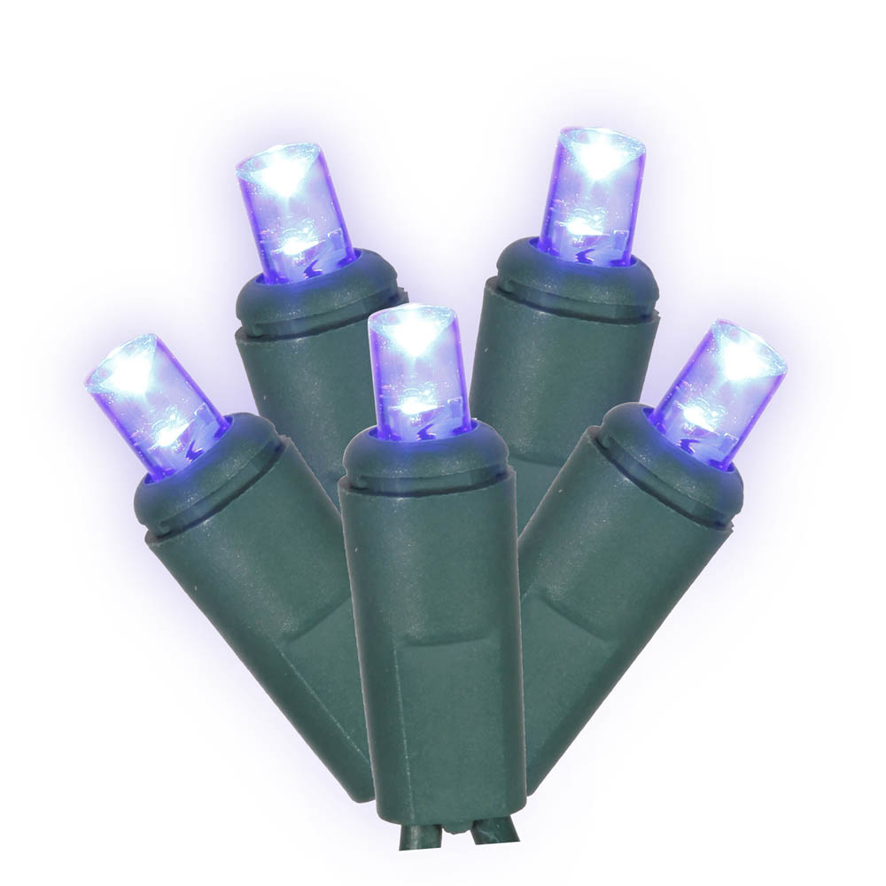 25 foot Twinkle Wide Angle LED Green Light Strand - inch spacing: Lights