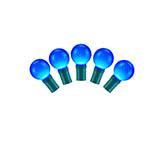 16 foot G30 Ceramic LED Light Strand - 8 inch spacing: 25 Blue Lights