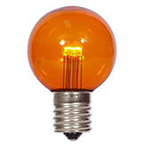 G50 LED Amber Transparent Replacement Bulb with E17 Base