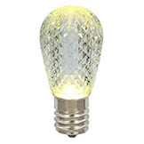 S14 LED Faceted Replacement Bulb with E26 Base: 15,000 HRS