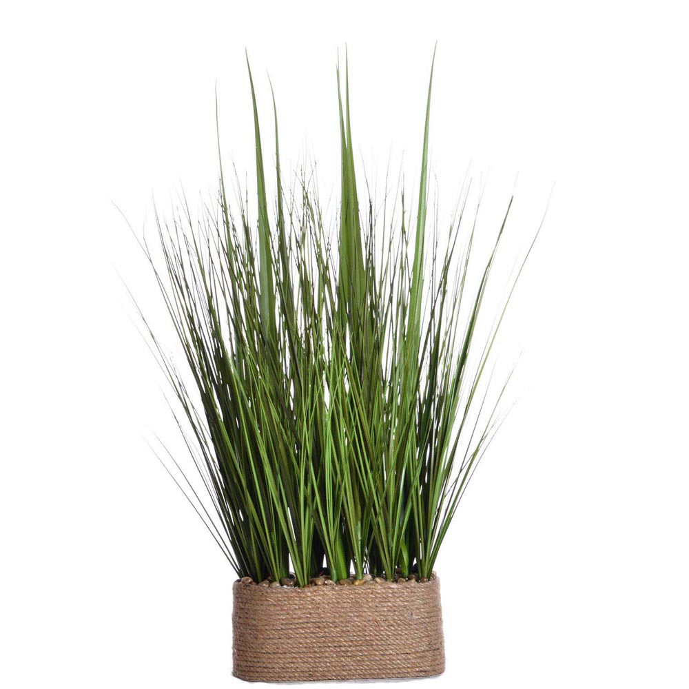 28 inch Onion Grass in Hemp Rope Container
