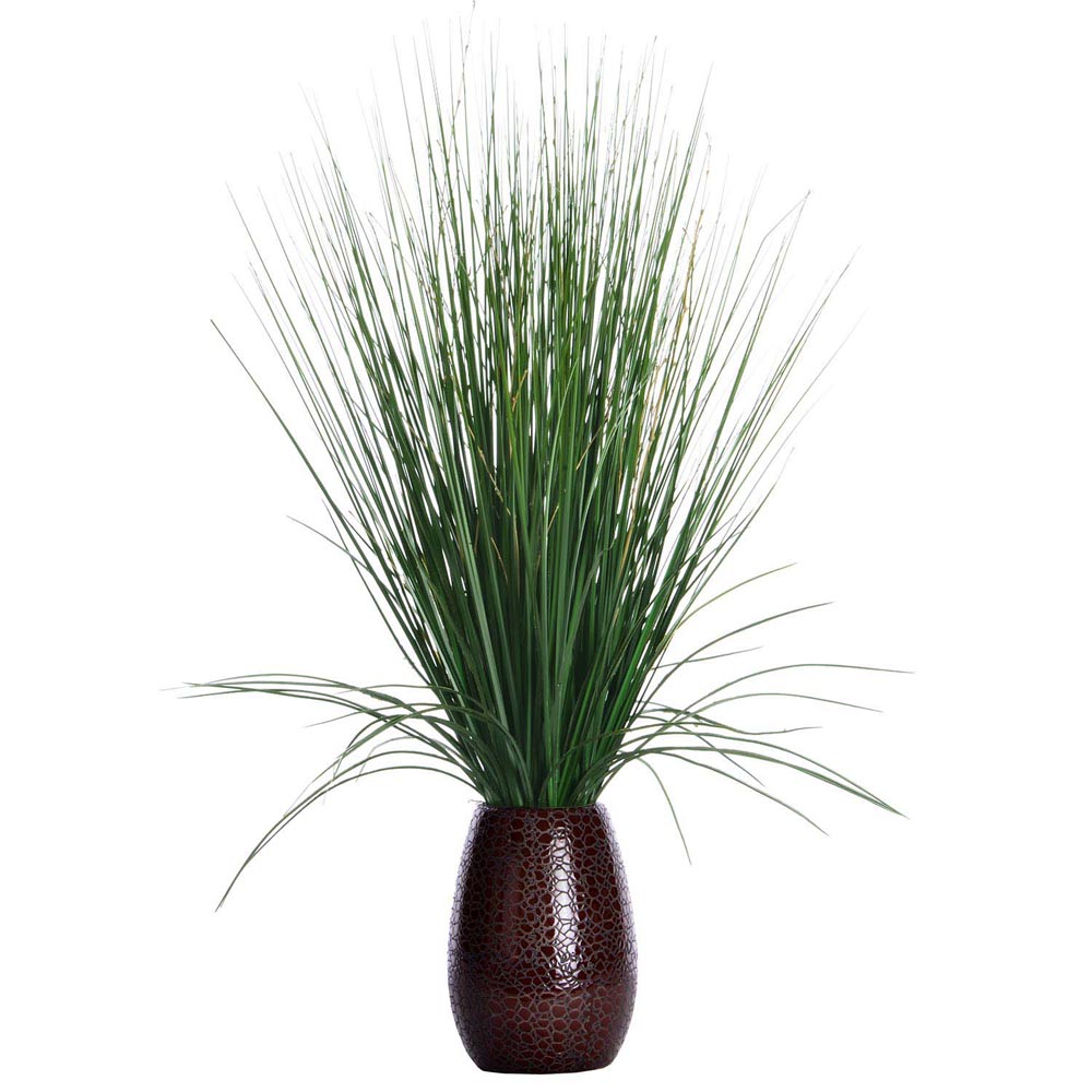 Grass With Twigs In Ceramic Pot