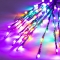 36 inch Outdoor Tall LED Twig Lights - 3 Twigs: Mardi Gras Purple-Gold-Green LEDs