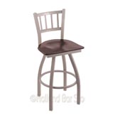 XL810 Contessa 36 inch Swivel Bar Heavy Duty Stool w/ Extra Wide Wood Seat