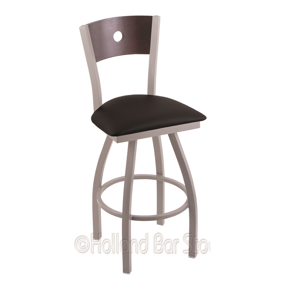 XL830 inch Voltaire Swivel Bar Heavy Duty Stool w/ Extra Wide Cushion Seat