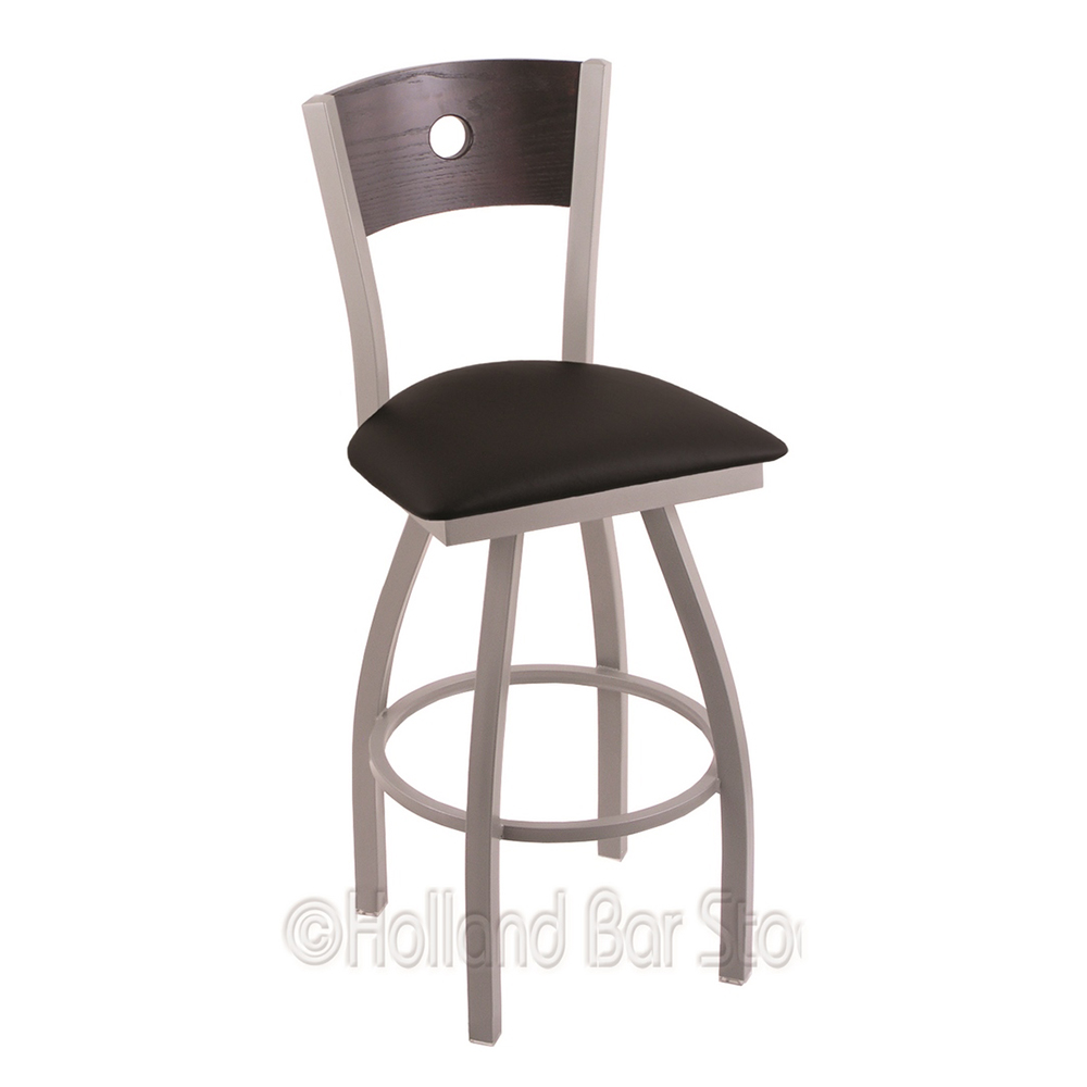 XL830 inch Voltaire Swivel Counter Heavy Duty Stool w/ Extra Wide Cushion Seat