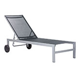 Outdoor Castle Peak Rear-Wheeled Chaise Lounge