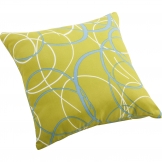 Outdoor Bunny Pillow Olive Green Base With Pattern: Size Options