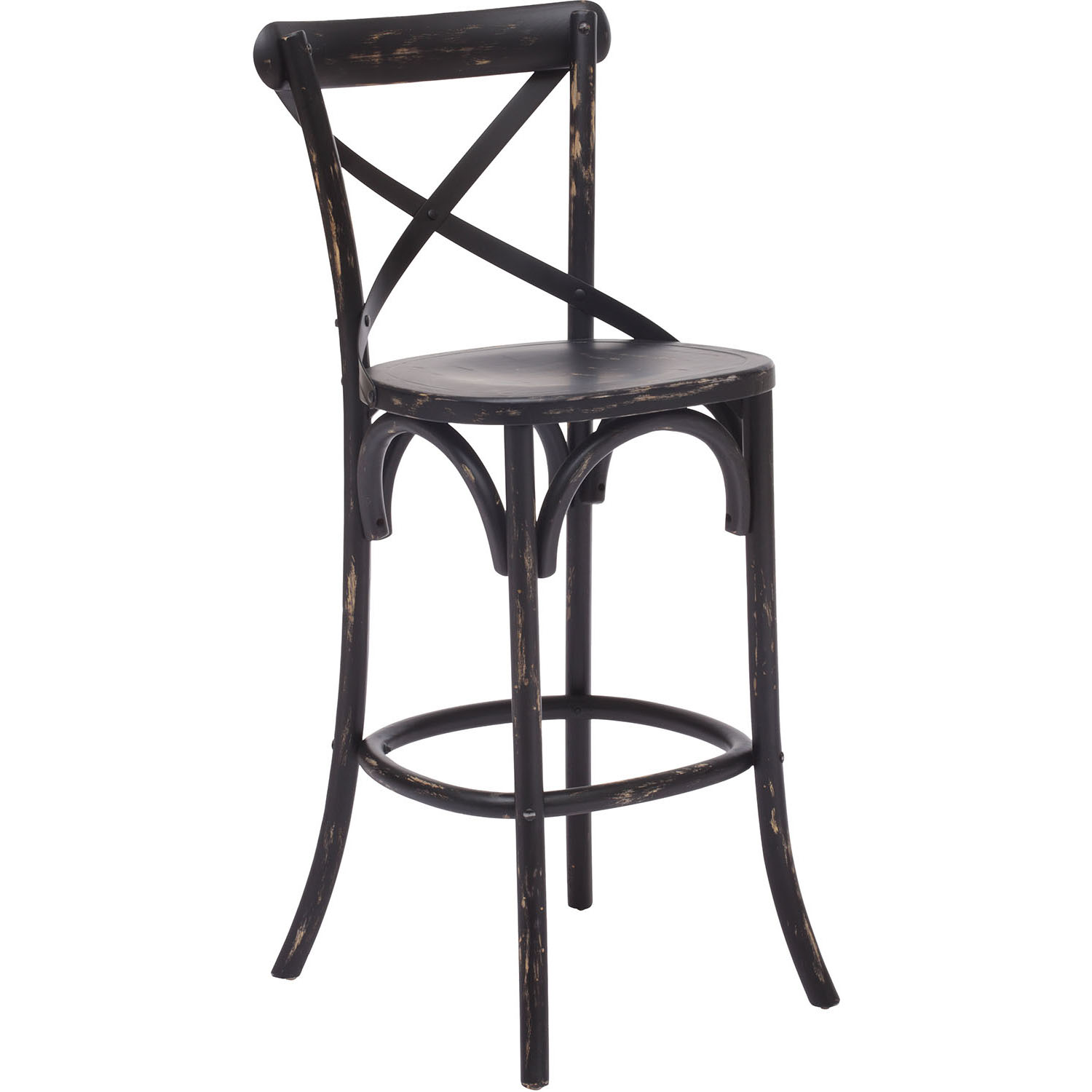 Era Union Square Bar Chair: Wood Finish Options