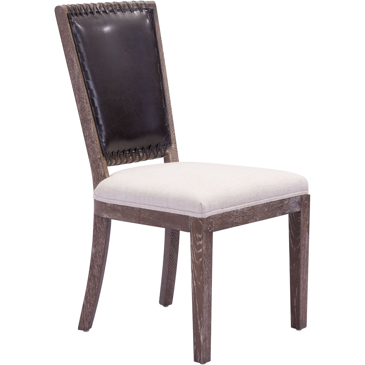 Zuo Era Market Dining Chairs (Set of 2) Brown & Beige 98379
