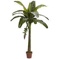 Artificial banana palm trees